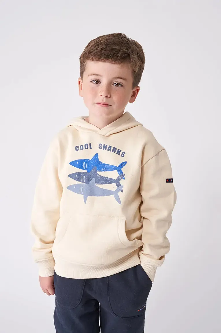 Jersey o sudadera de niño con capucha algodón con tiburones