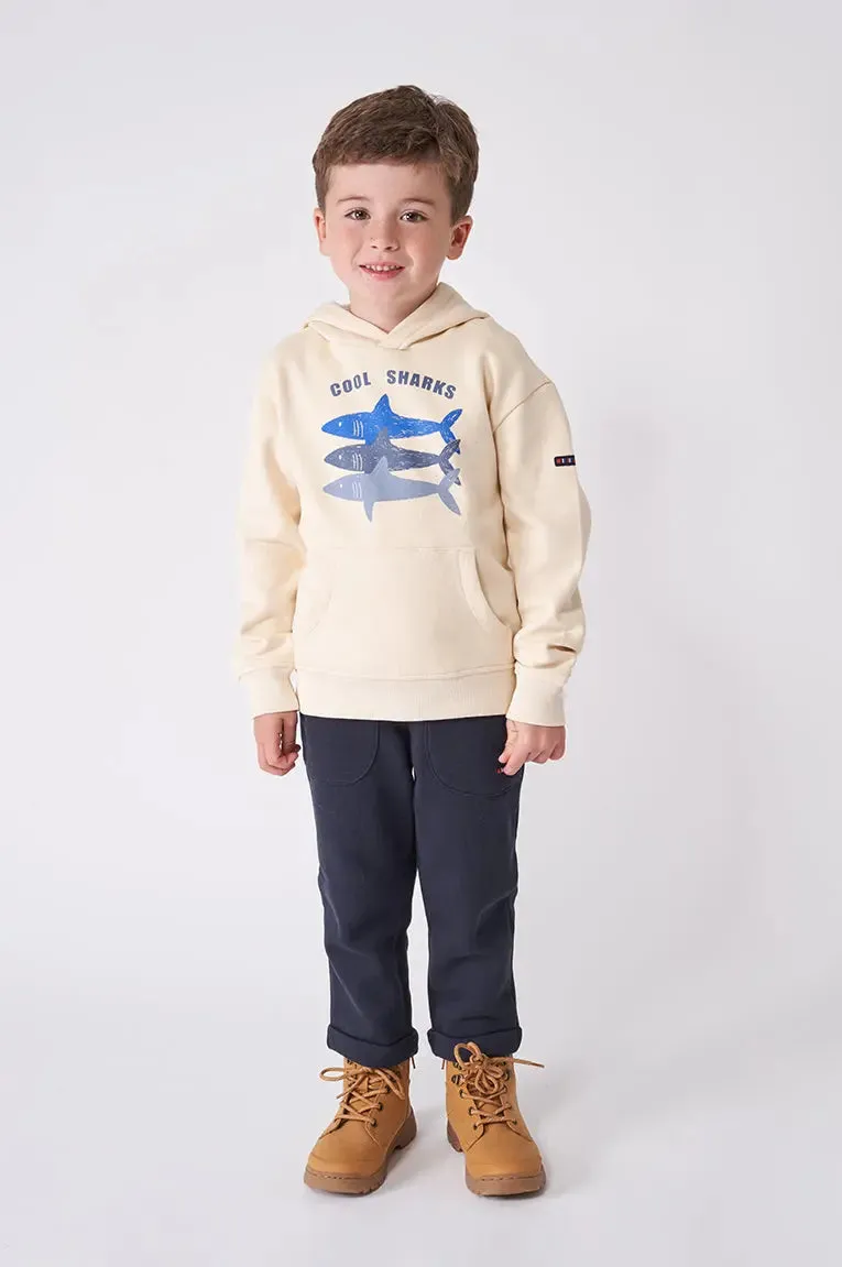 Jersey o sudadera de niño con capucha algodón con tiburones