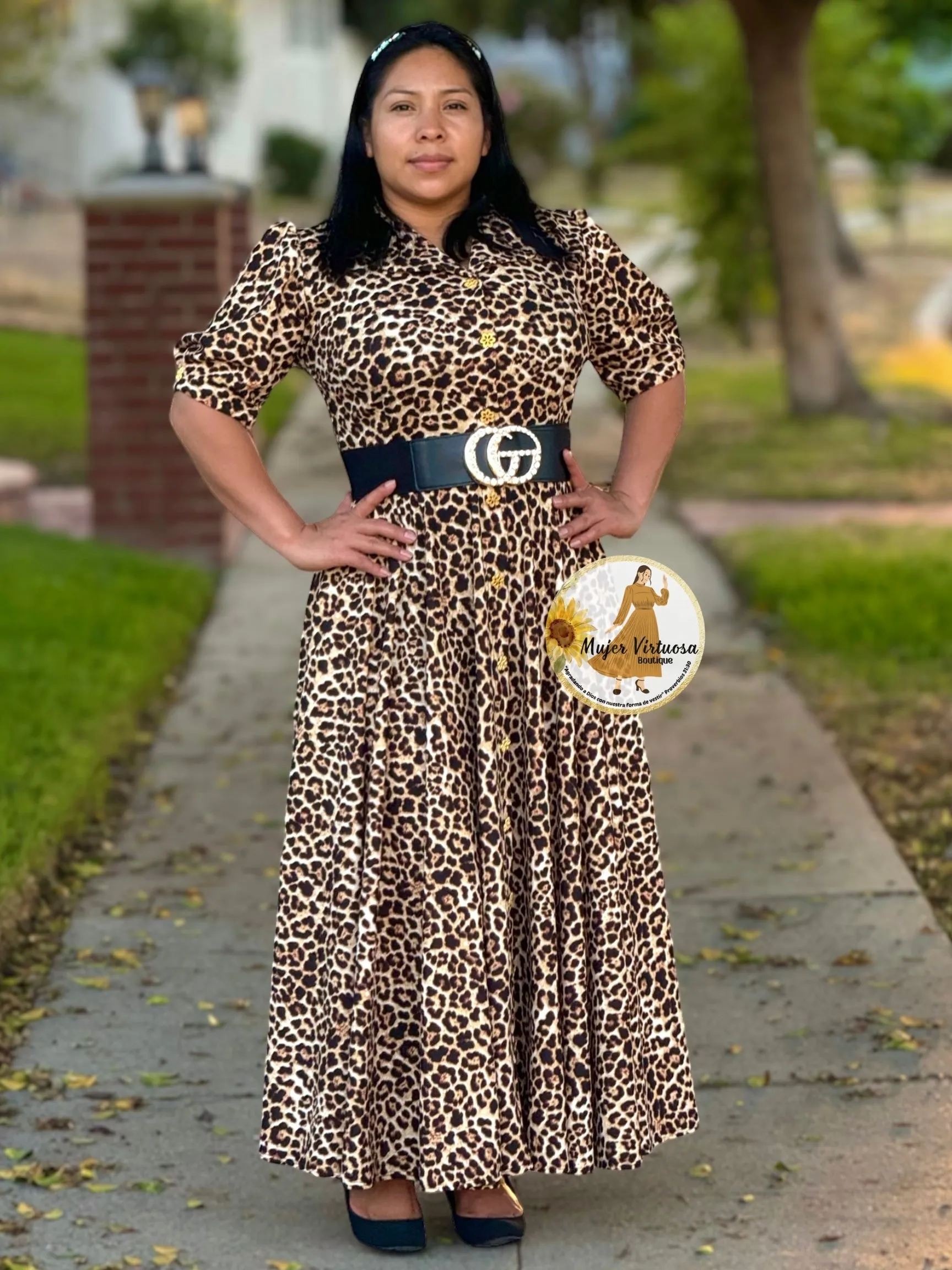 Jimena Animal Print Dress