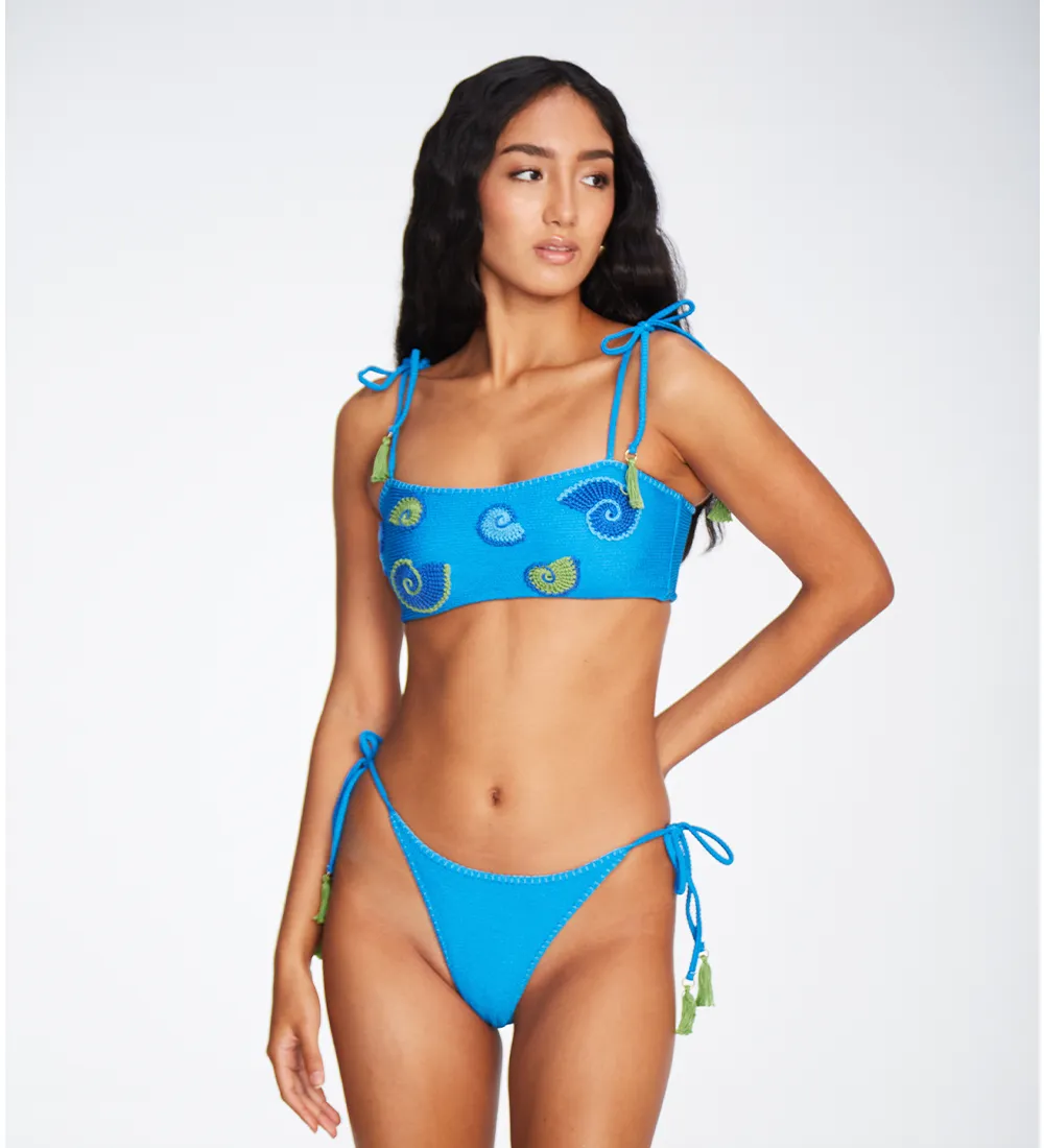 Mafer Blue Bikini Bottom