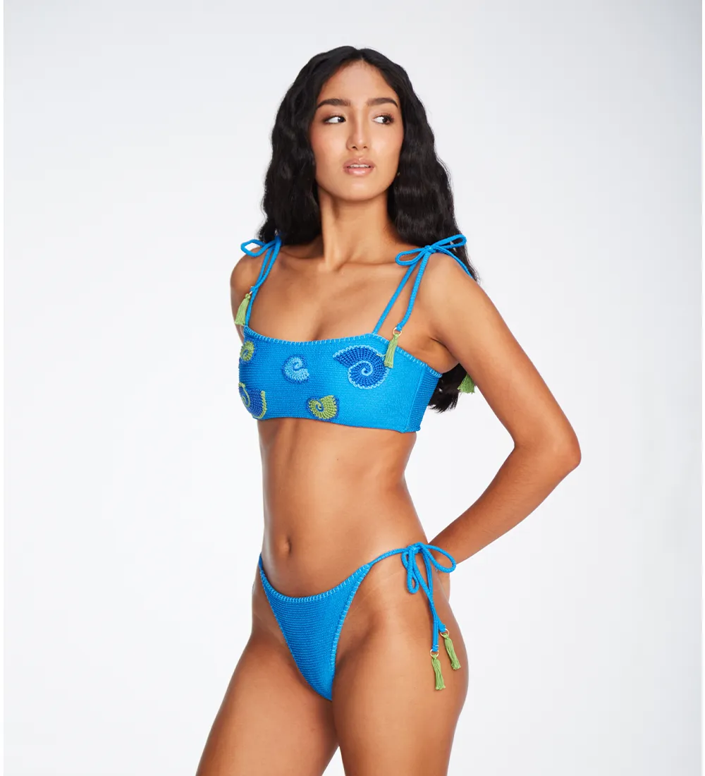 Mafer Blue Bikini Bottom