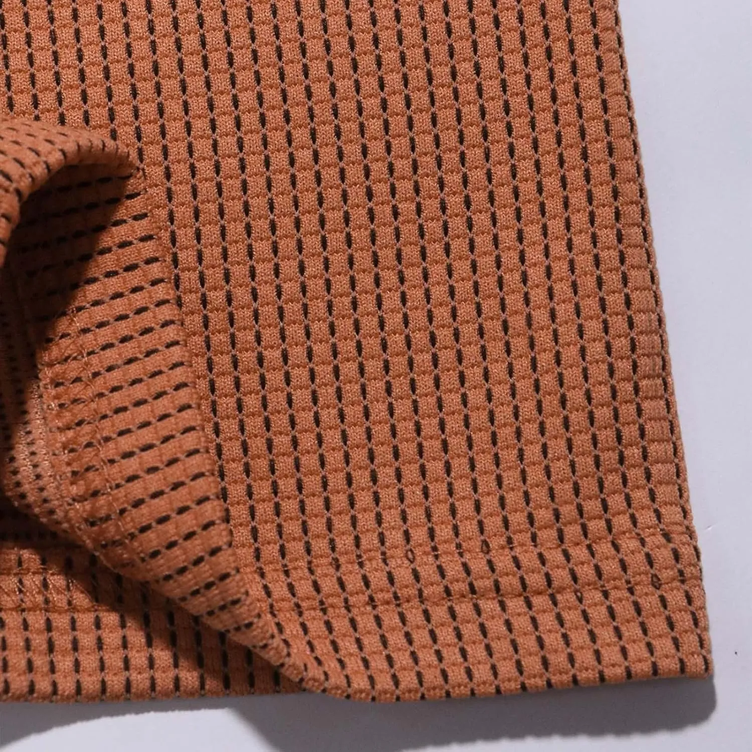 Mens Knitted Polo Shirts 2025 Summer Casual Textured Golf Polos Shirt V Neck Short Sleeve Performance Collared Shirts
