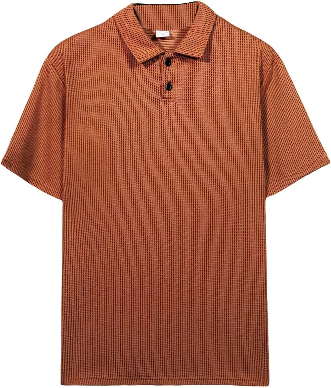 Mens Knitted Polo Shirts 2025 Summer Casual Textured Golf Polos Shirt V Neck Short Sleeve Performance Collared Shirts