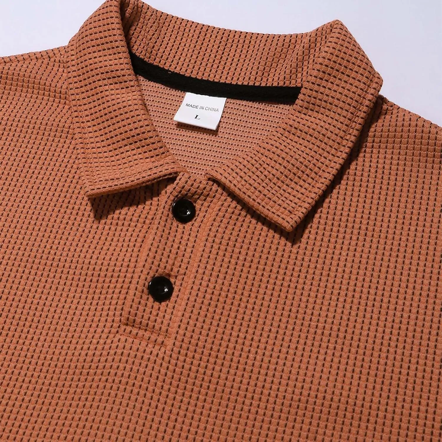 Mens Knitted Polo Shirts 2025 Summer Casual Textured Golf Polos Shirt V Neck Short Sleeve Performance Collared Shirts
