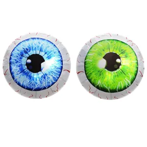Pack Halloween 3 FT Inflatable Outdoor Scary Huge Blue & Green Eyeballs