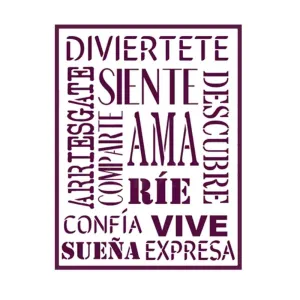 Plantilla Stencil Letras A4 Dayka