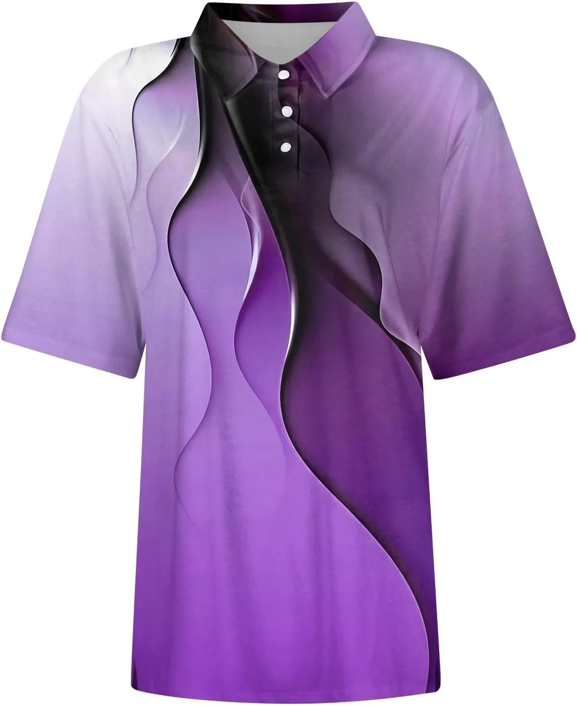 Polo Shirts for Women Short Sleeve Collared Work Tshirts Business Casual Button Down Blouses Summer Trendy Tops 2025