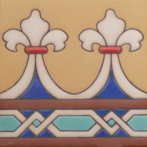 Prima Mexican Tile - Ondas Blancas