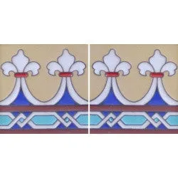 Prima Mexican Tile - Ondas Blancas