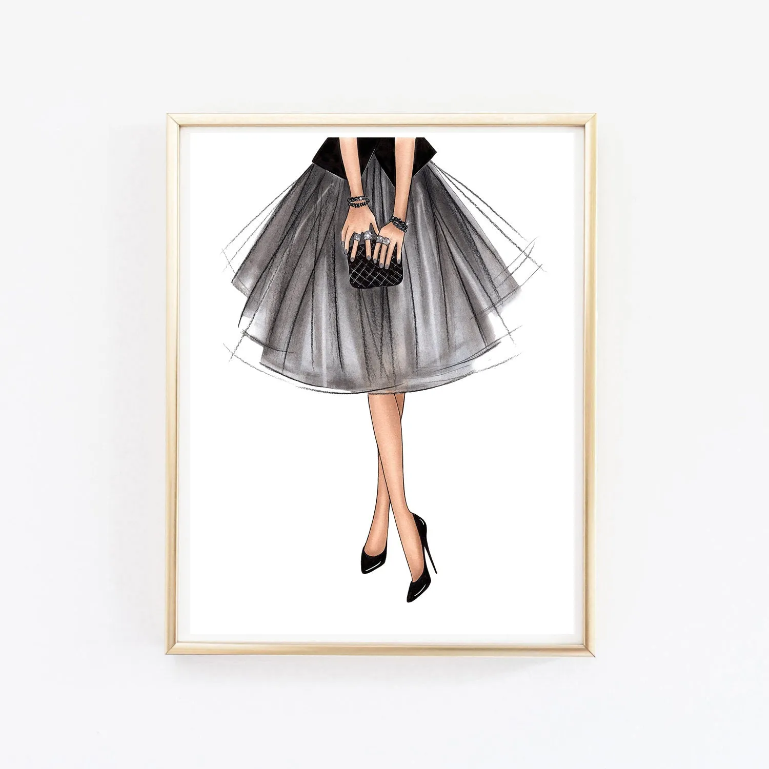SET OF 3 ART PRINTS fashion illustrations