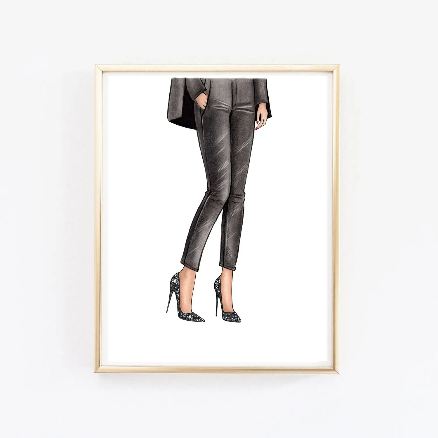 SET OF 3 ART PRINTS fashion illustrations