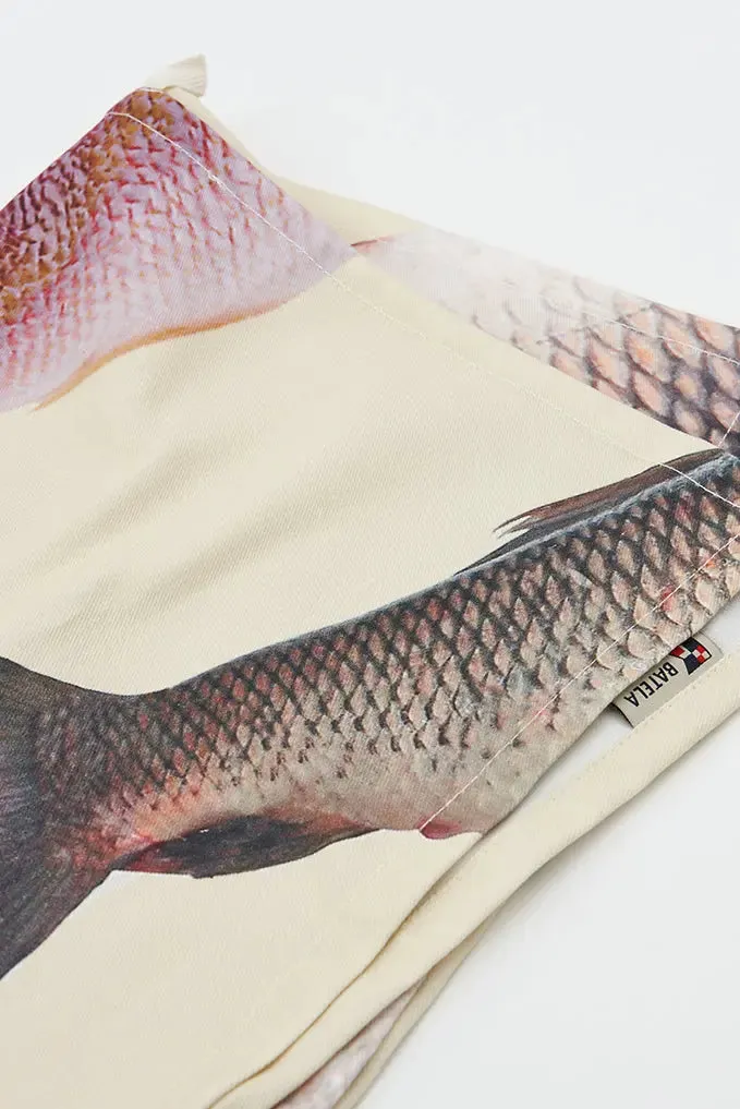 Trapo de algodón con colas de peces multicolor