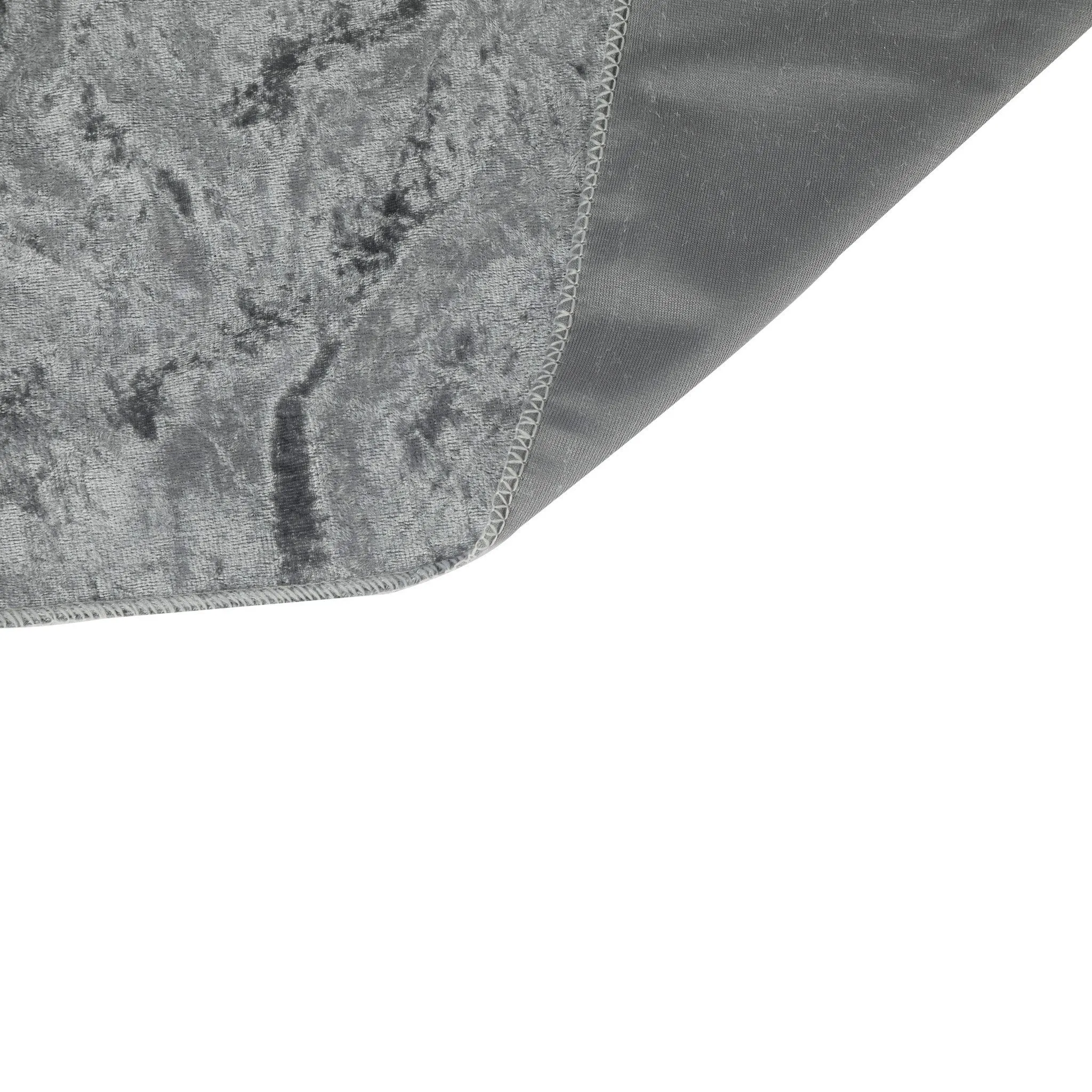Velvet 90"x156" Rectangular Tablecloth - Charcoal