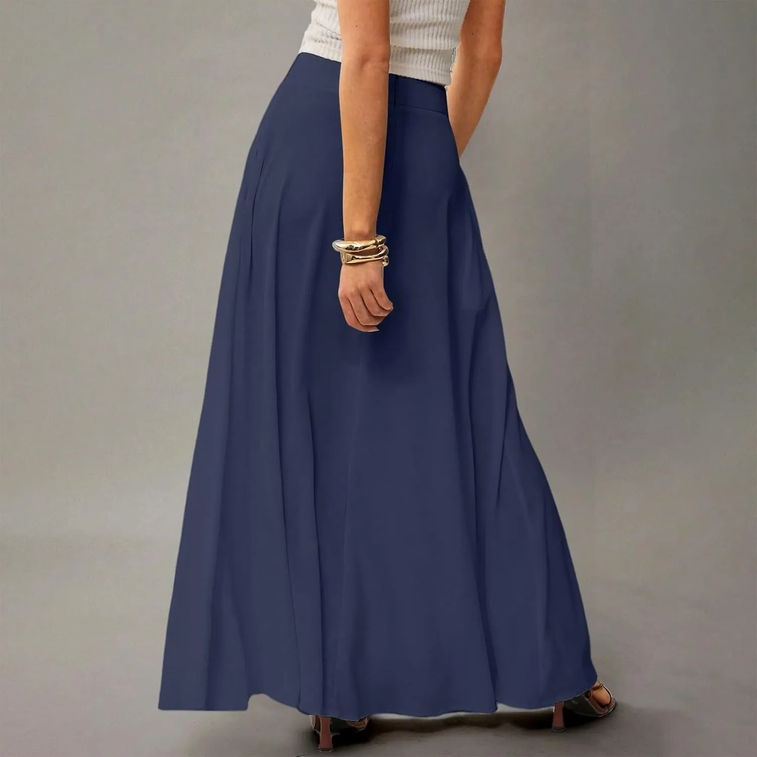 Women's 2025 Bohemian Long Floral Skirts Flowy High Waist Floral Maxi Skirt Summer Regular Trendy Skirts