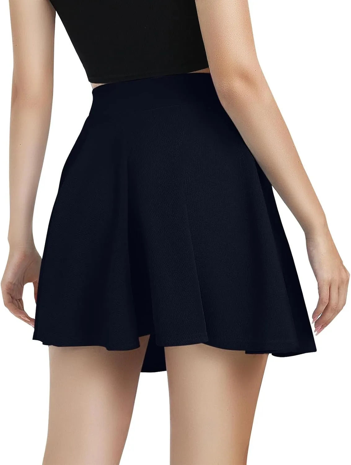 Women's Skirts Mini Skirt Skater Skirt Tutu Skirts with Shorts Stretchy Flared Cute Flowy Outfit