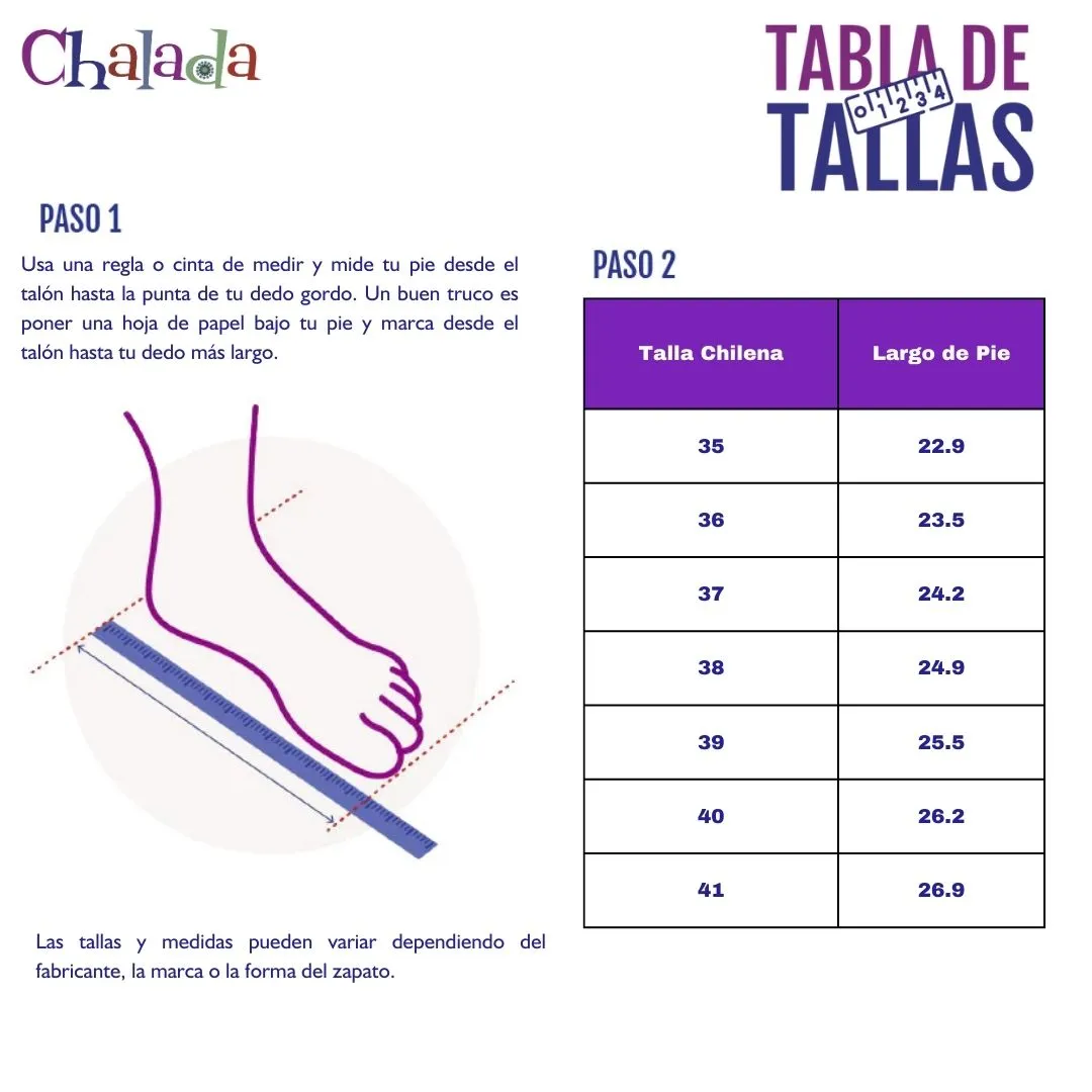 Zapato Chalada Mujer Grand-12 Negro Plataforma